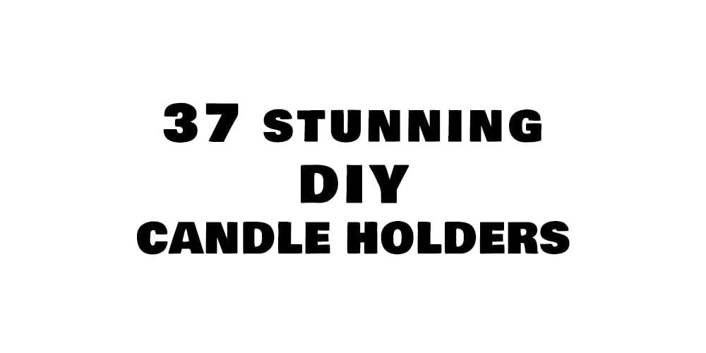 diy candle holders featured image