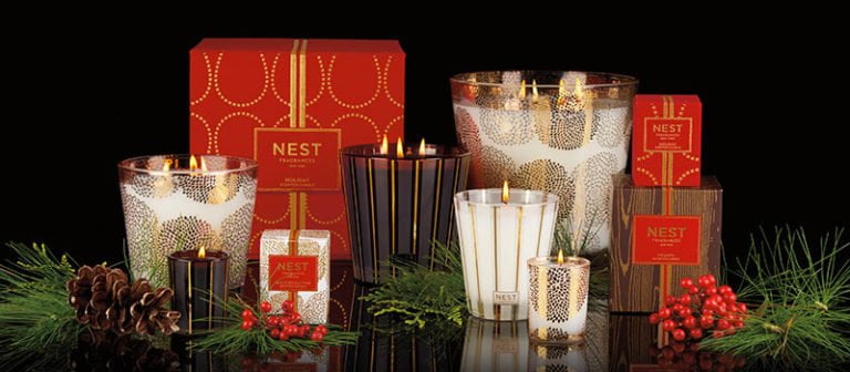 NEST Fragrances Holiday Collection: Hearth, Birchwood Pine, and Holiday Candles