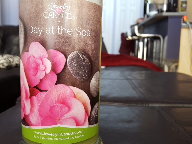 day at the spa candle