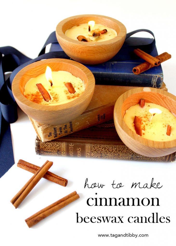 DIY Cinnamon Beeswax Candles
