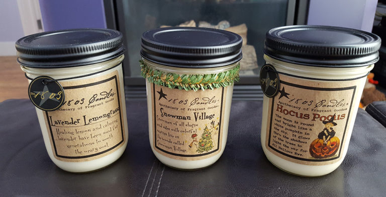 1803 Candles® Review: Hocus Pocus, Snowman Village, & Lavender Lemongrass