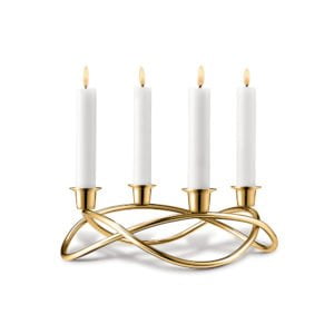 gold plated taper candle holders
