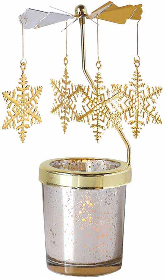 gold snowflake chime