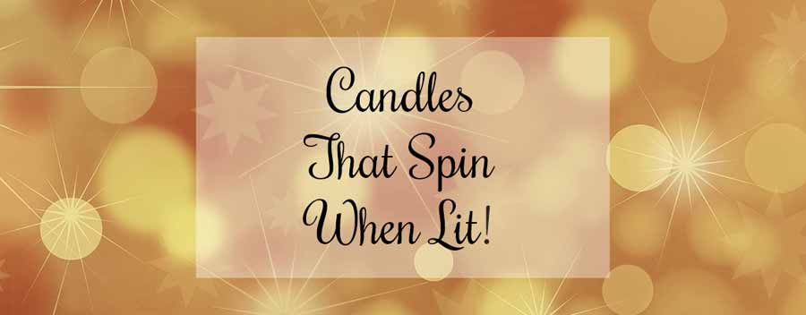spinning candle holders banner
