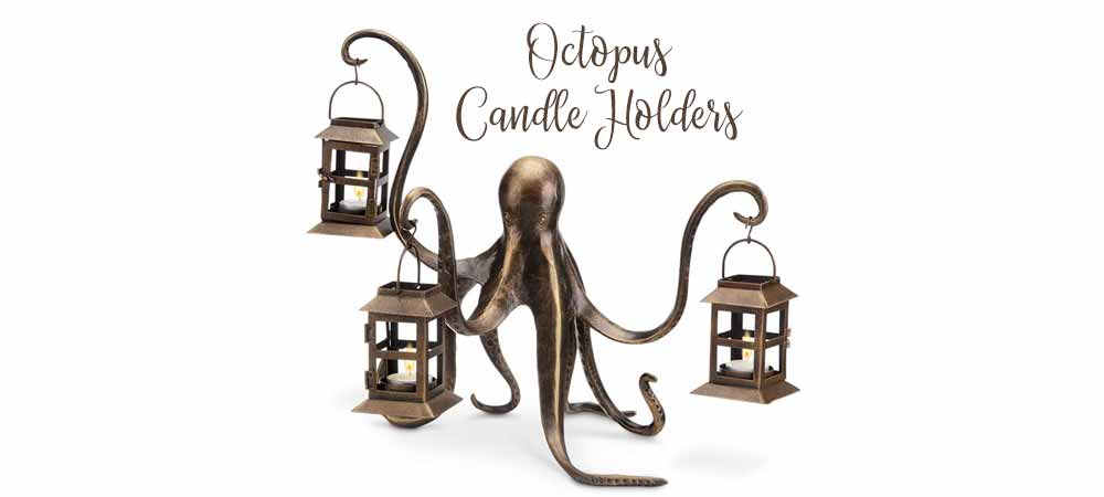 octopus candle holders
