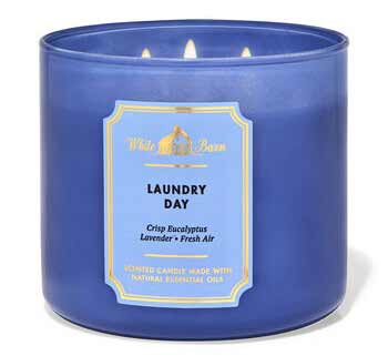strongest smelling bath and body works candles laundry day