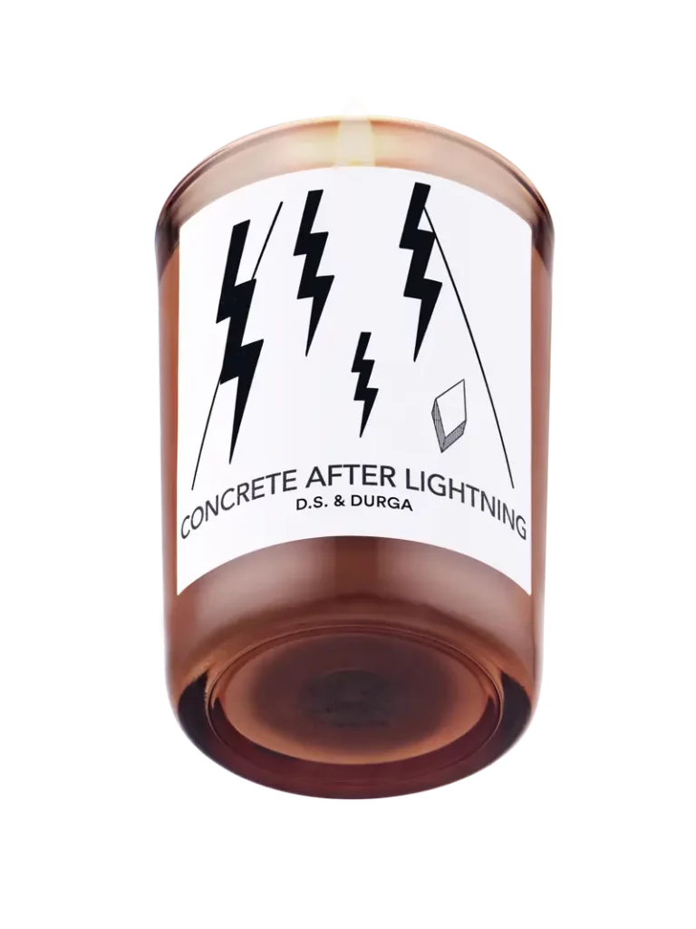 concrete after lightning candle