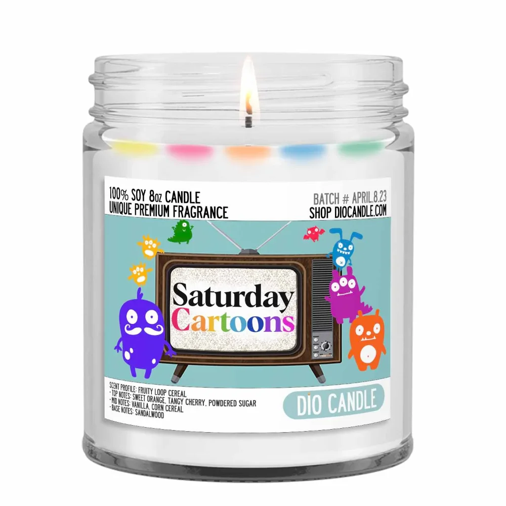 best cereal candles saturday cartoons - dio candles - candle junkies