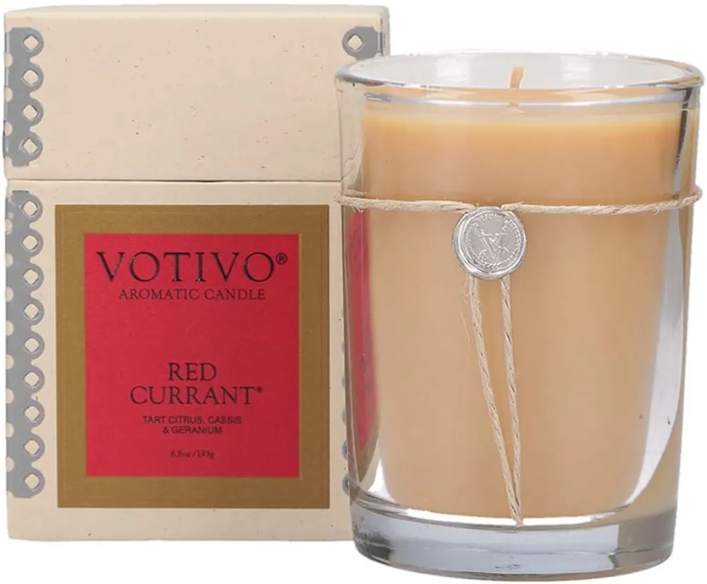 strongest scented candles votivo red currant candle