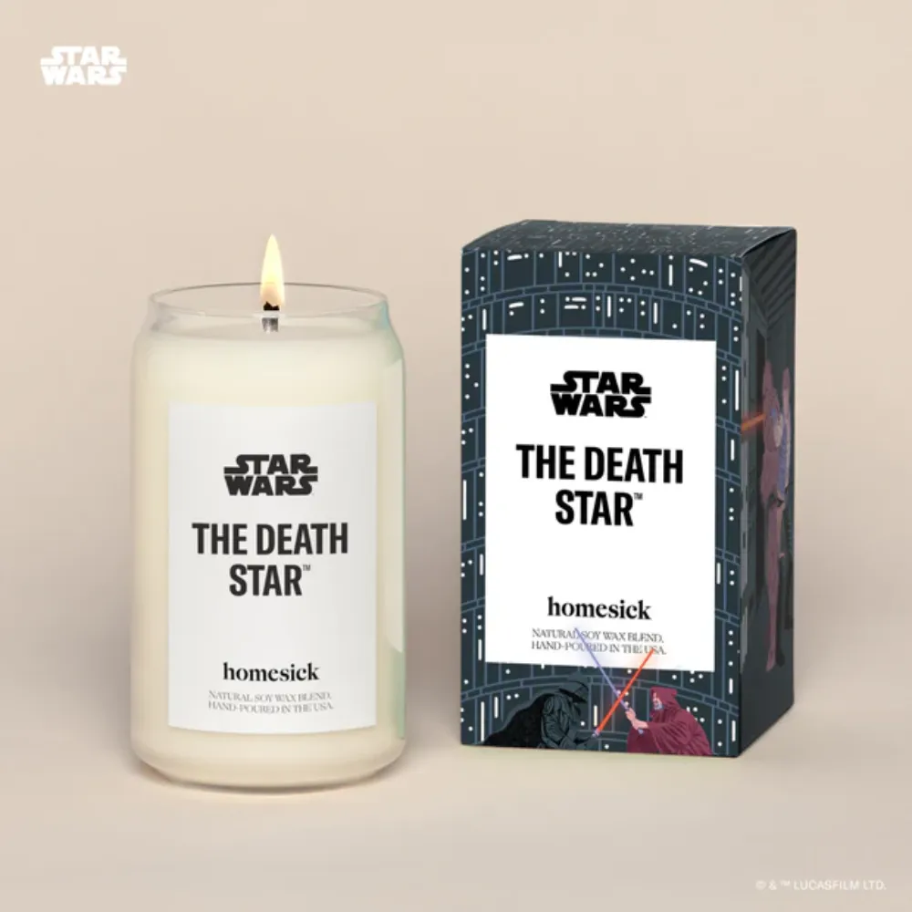 these candles smell like outer space star wars death star - candle junkies