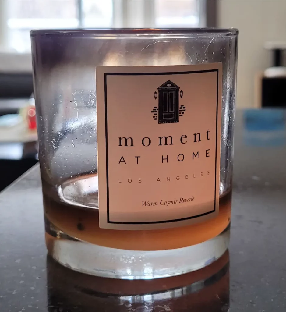 fully burned candle from moment at home