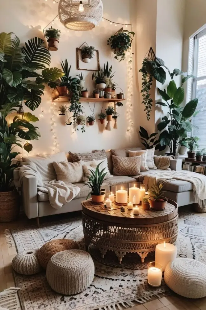 cozy boho apartment decor inspiration